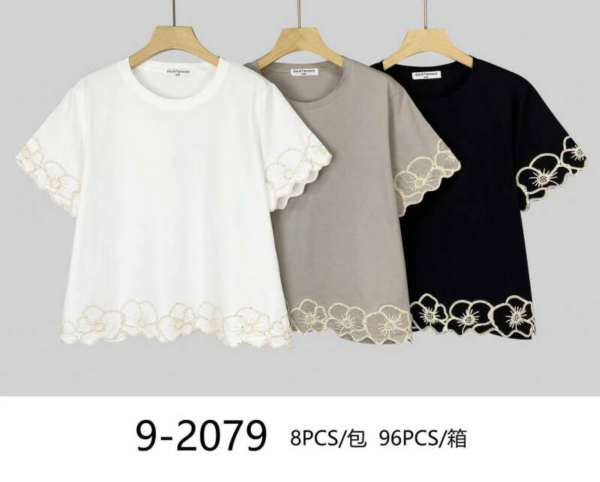 Bluzki damskie Roz Standard, Mix Kolor Paczka 8 szt